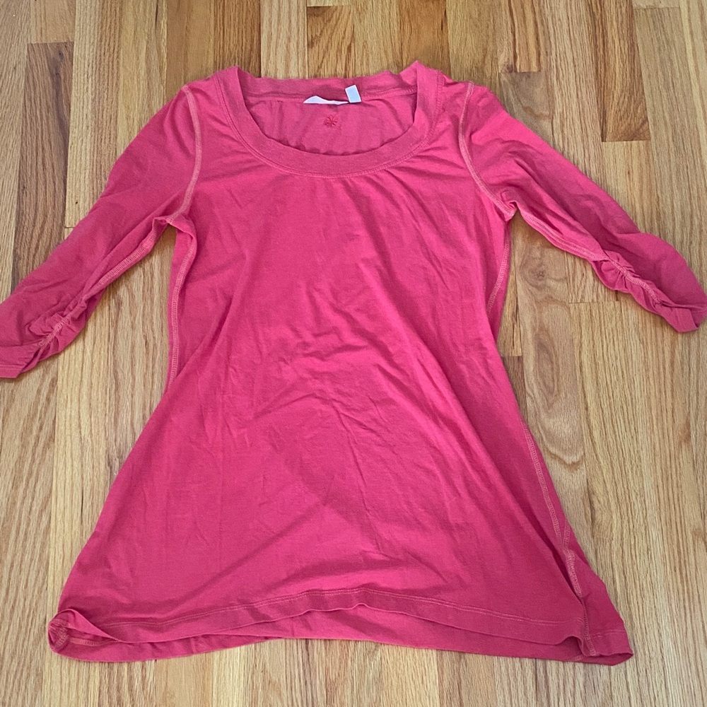 Athleta Coral Pink Long Sleeve Tunic Small